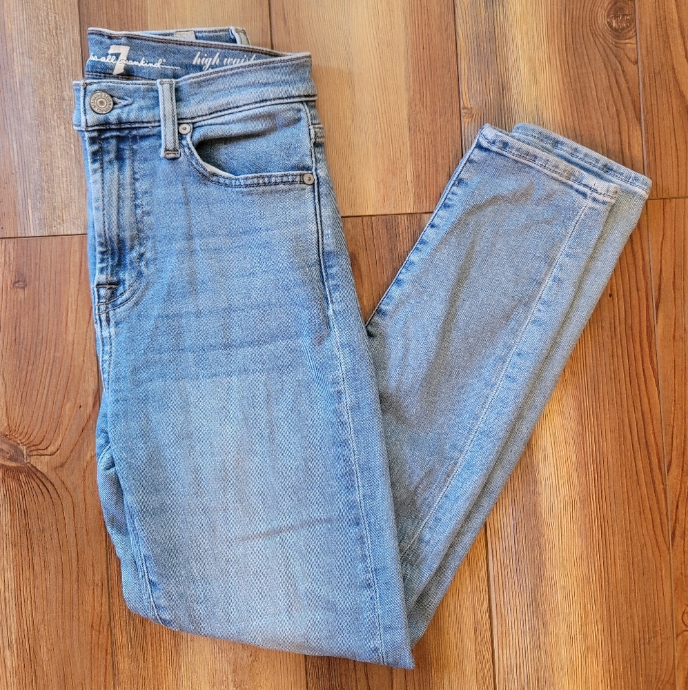 7 For All Mankind High Waist Ankle Gwenevere Jeans Size 25